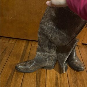 Steve Madden Distressed Brown Over-the-Knee Boots